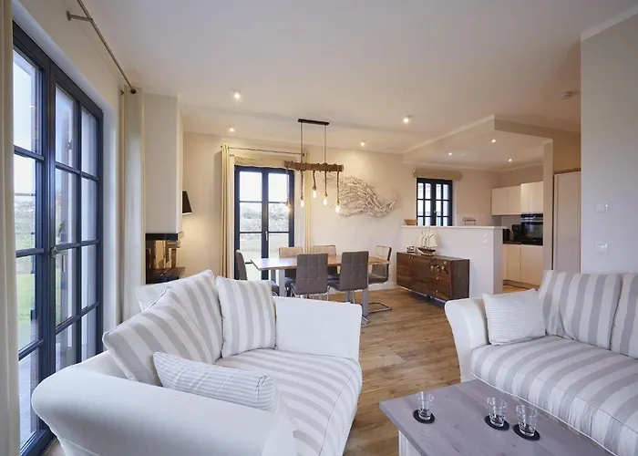 Reetland Am - Premium Reetdachvilla Mit 3 Schlafzimmern, Sauna Und Kamin F04 بيت للعطل